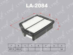 фильтр воздушный!\ KIA Sportage, Hyndai ix35 2.0/CRDi 10> LA-2084 LYNXAUTO