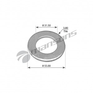 Шайба BPW болта рессорного (55x31.5x3.8мм) MANSONS WA145 MANSONS