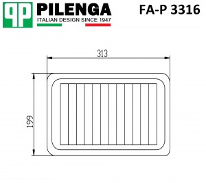 Фильтр воздушный MAZDA 3 (1.6 ) FA-P3316 FA-P3316 PILENGA