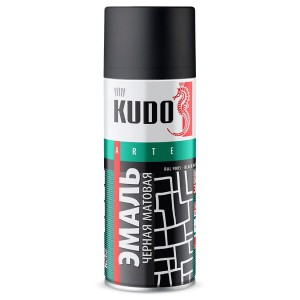 Краска черная матовая аэрозоль 520мл KUDO KU1102 KUDO