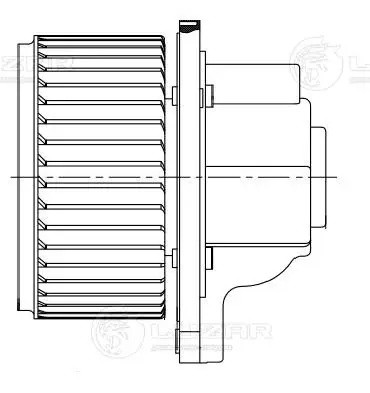 Вентилятор отопителя салона для а/м Chevrolet Captiva/Epica (06-)/Opel Antara (0 LFH0543 LUZAR