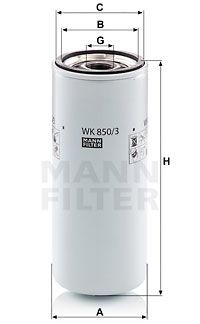 Фильтр топливный WK 850-3 MANN FILTER