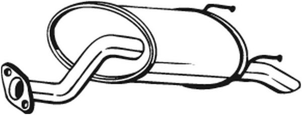 Глушитель HONDA Jazz (02-) задняя часть BOSAL 163-395 BOSAL