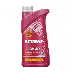 Масло моторное MANNOL 7915 Extreme 5W-40 CH-4/SN A3/B4 синтетическое 1 л MN7915-1 MANNOL