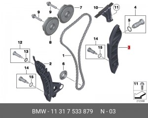 PEUGEOT 207 (2006>)/ CITROEN C3/ C4 11 31 7 533 879 BMW