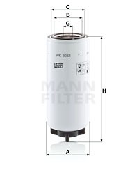 Фильтр топливный сепаратора RACOR WK9052X MANN FILTER