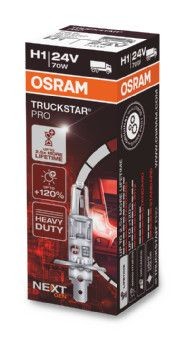 Лампа 24V H1 70W P14.5s +120% Truck Star Pro OSRAM 64155TSP OSRAM