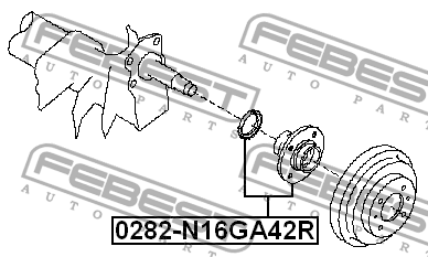 СТУПИЦА КОЛЕСА ЗАДНЕГО 0282-N16GA42R FEBEST