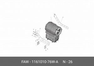 Насос для мочевины в сб. 116101076WA FAW