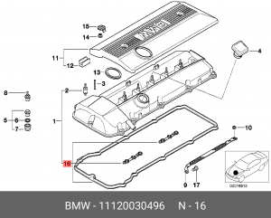 X5 E53 (2000-2007)/3-E46 /5-E39 3.0 M54 c 09/02 11 12 0 030 496 BMW