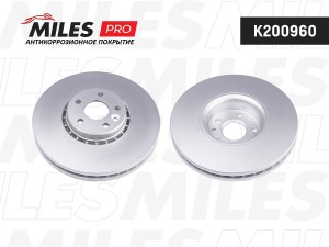 Диск тормозной (серия PRO с антикоррозионным покрытием) VOLVO XC60 2.0-3.0 08- п K200960 MILES