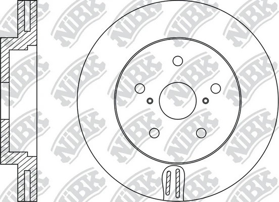 Диск тормозной SUBARU Tribeca (05-) передний (1шт.) NIBK RN1527 NIBK