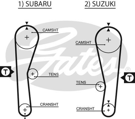 ремень ГРМ! 089x190H\ Suzuki Swift 1.3 88-96, Subaru Justy 1.2 86-94 5240XS GATES