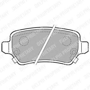 LP1717 колодки дисковые з.\ Opel Astra 1.8-2.2DT/Zafira 2.2i/DTi 01> LP1717 DELPHI