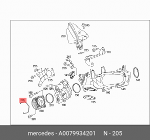MERCEDES BENZ W210 E A 007 993 42 01 MERCEDES BENZ