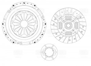 Сцепление в сборе с механической муфтой FR 0827 TRIALLI