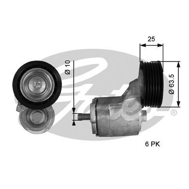 Натяжитель ремня приводного 7808-21314 T38414 GATES