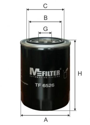фильтр масляный!\ Iveco, Deutz-fahr, Magirus-deutz TF6526 MFILTER AUTOMOTIVE FILTERS