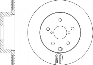 Диск тормозной LEXUS RX 2008-2012 RN21002 RN21002 NIBK