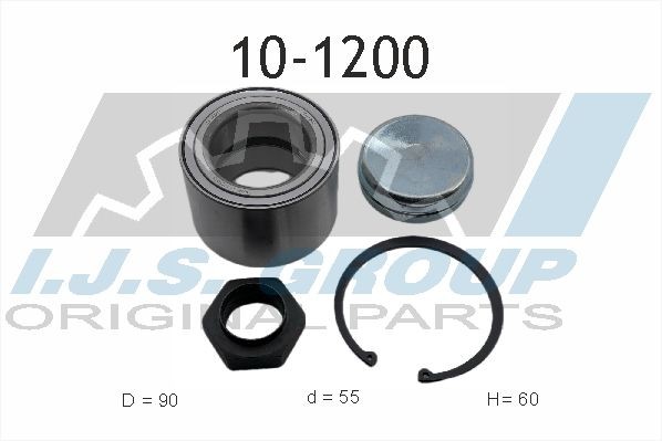 к-кт подшипника ступицы пер.!\ Citroen Jumper, Fiat Ducato 18Q 02> 101200 IJS GROUP