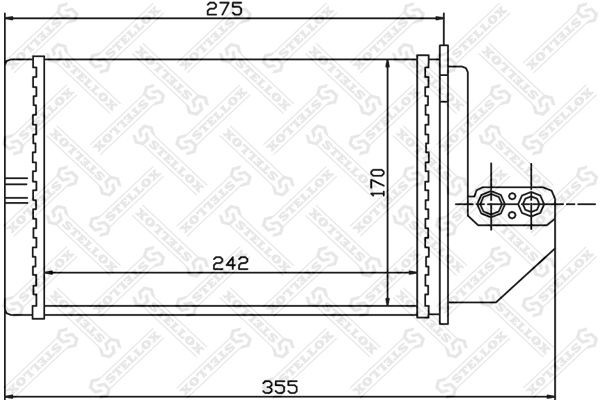 радиатор печки!\ BMW E36 1.6-3.0 90-99 10-35138-SX STELLOX