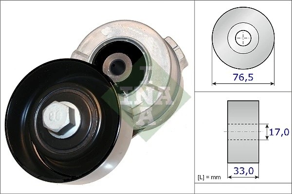 Натяжитель ремня HYUNDAI H1 2.5CRDI 01-07, H100 2.5TD/CRDI 04-, 10- 534034110 534 0341 10 INA