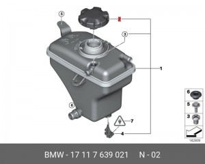 BMW 5-СЕРИЯ E60/E61 (2003>) 17 11 7 639 021 BMW