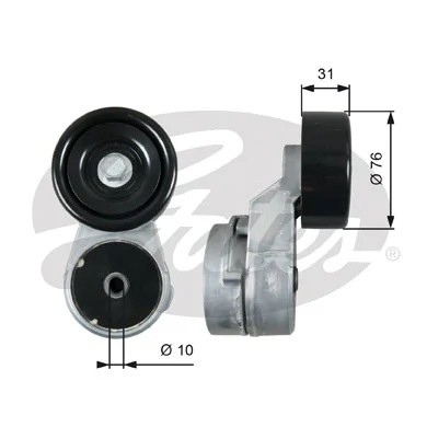 Натяжитель ремня поликлинового HYUNDA SOLARIS 1.4/1.6 T39210 T39210 GATES