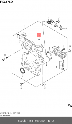 ФИЛЬТР 16116-69GE0 16116-69GE0 SUZUKI