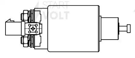 Реле втягивающее стартера для а/м Dodge Caravan (00-) 2.4i MT (VSR 0514) VSR 0514 START VOLT