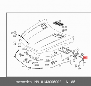 болт М6!\ MB N 910143 006002 MERCEDES BENZ
