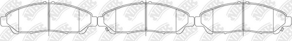 Колодки тормозные дисковые HONDA PILOT 2008 PN28001 PN28001 NIBK