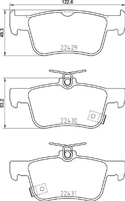 P28089 колодки дисковые зад.!\ Honda Civic 16> P28089 BREMBO