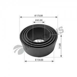 Сайлентблок VOLVO FM,FH балансира (81/104x154/173x71) MANSONS 900.337 MANSONS