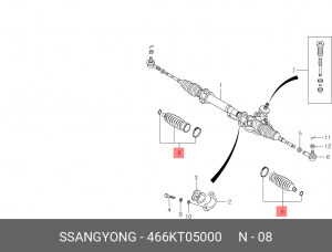 Пыльник SSANGYONG Korando,Musso рейки рулевой OE 466KT05000 SSANG YONG