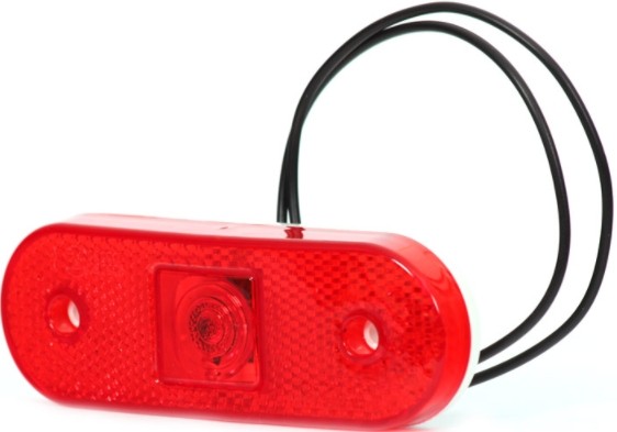 Фонарь габаритный задний Красный, LED / 9V-36V / IP68 Расстояние между монтажным 230 WAS
