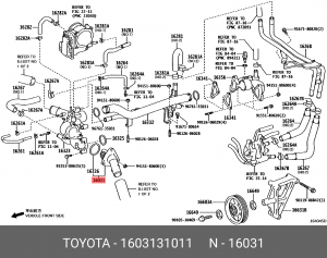 ТЕРМОСТАТ 16031-31011 16031-31011 TOYOTA