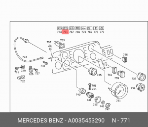Lens ! \MB A 003 545 32 90 MERCEDES BENZ