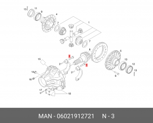 06021912721 CYLINDER SCREW 06021912721 MAN