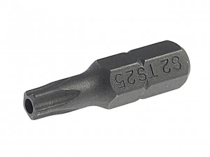 Бита TORX TS25Hх25мм 1/4" 5-ти гранная с отверстием JTC JTC1192525 JTC TOOLS