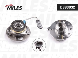 Ступица колеса передняя с подшипником с ABS (5 отверстий) OPEL ASTRA G/ZAFIRA A  DB83032 MILES
