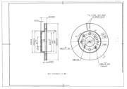 Диск тормозной передний AVANTECH BR0195S AVANTECH