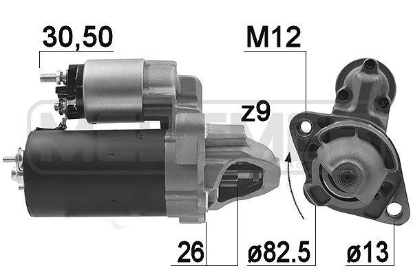 Стартер AUDI A6 2.4/2.8 98-05 1.4kw 220476 220476 ERA