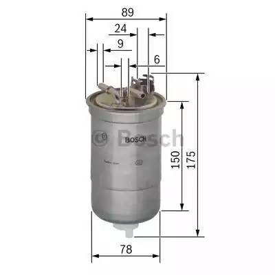 Фильтр топливный FORD Galaxy (95-00) BOSCH 0 450 906 267 BOSCH