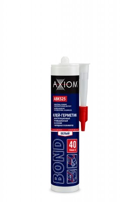 Герметик для швов белый 280мл AXIOM ABK525 AXIOM