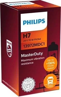 Лампа 24V H7 70W PX26d Heavy Duty PHILIPS 13972MDC1 PHILIPS