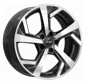 Скад KL-328 18.0 / 7.0J PCD 5x112.00 ET 43.00 ЦО 57.10 Литой / Черный с полирова 3770605 SKAD