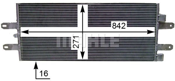 Радиатор кондиционера AC 854 000S MAHLE KNECHT
