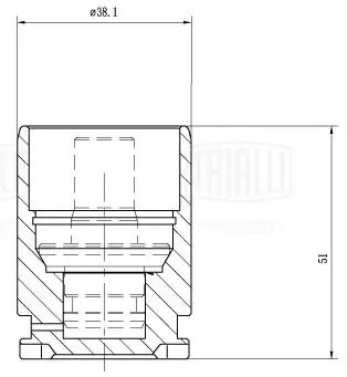 Поршень суппорта Opel Zafira A (99-) зад. d=38мм (RCF 032120) RCF032120 TRIALLI