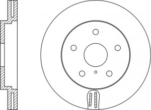 Диск тормозной передний NISSAN MURANO 3.5 05/INFINITI FX35/FX45 05 RN1423 RN1423 NIBK